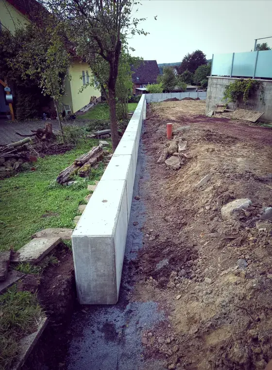 Garten während der Neugestaltung